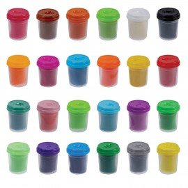 Тесто пластилин для лепки СУПЕР ПЛАСТИЧНОЕ, 24 цвета, 1200г, крышки-штампики, BAMBOX (БАМБОКС), 107249