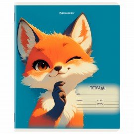 Тетрадь 12 л. BRAUBERG клетка, обложка картон, МИКС-1, 107268