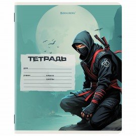 Тетрадь 12 л. BRAUBERG клетка, обложка картон, МИКС-3, 107270