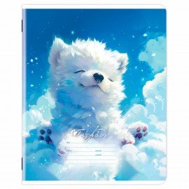 Тетрадь 12 л. ЮНЛАНДИЯ, клетка, обложка картон, МИКС-2, 107273