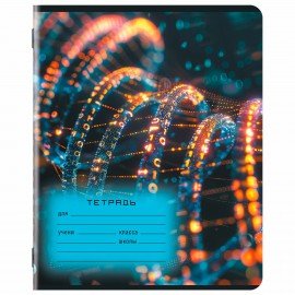 Тетрадь 12 л. ЮНЛАНДИЯ клетка, обложка картон, ИСКУССТВЕННЫЙ ИНТЕЛЛЕКТ, 107274