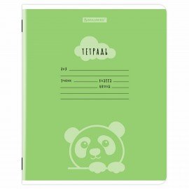 Тетрадь 12 л. BRAUBERG клетка, обложка картон, УШИ-ЛАПЫ-НОС, 107278