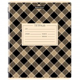 Тетрадь 12 л. BRAUBERG линия, обложка картон, CLASSIC TEXTURE, 107284
