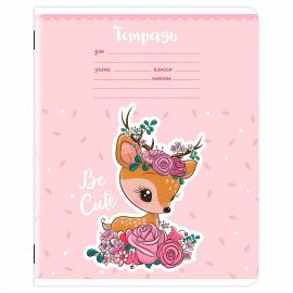 Тетрадь 12 л. ЮНЛАНДИЯ, линия, обложка картон, BE CUTE, 107285