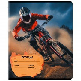 Тетрадь 12 л. ЮНЛАНДИЯ, линия, обложка картон, SPORT, 107286