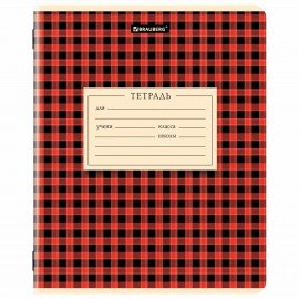 Тетрадь 24 л. BRAUBERG клетка, обложка картон, CLASSIC TEXTURE, 107306