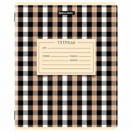 Тетрадь 24 л. BRAUBERG клетка, обложка картон, CLASSIC TEXTURE, 107306