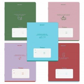 Тетради ДЭК 18 л. КОМПЛЕКТ 10 шт. BRAUBERG, линия, обложка картон, "PHRASES", 107339