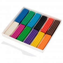 Пластилин классический "МОНСТРИКИ", 12 цв., 240г, СТЕК, ВЫСШЕЕ КАЧЕСТВО, BRAUBERG, 107356