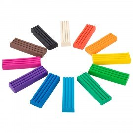 Пластилин классический "МОНСТРИКИ", 12 цв., 240г, СТЕК, ВЫСШЕЕ КАЧЕСТВО, BRAUBERG, 107356