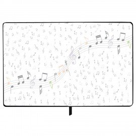 Дневник для музыкальной школы 48л, обложка кожзам твердая, фольга, BRAUBERG, черный, МУЗЫКАНТЫ, 107366