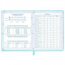 Дневник для музыкальной школы 48л, обложка кожзам твердая, фольга, BRAUBERG, мятный, КОТИК, 107367