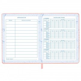 Дневник для музыкальной школы 48л, обложка кожзам твердая, фольга, BRAUBERG, розовый, НОТКИ, 107368