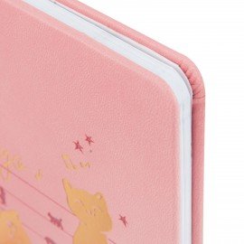 Дневник для музыкальной школы 48л, обложка кожзам твердая, фольга, BRAUBERG, розовый, НОТКИ, 107368