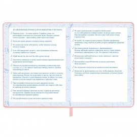 Дневник для музыкальной школы 48л, обложка кожзам твердая, фольга, BRAUBERG, розовый, НОТКИ, 107368