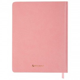 Дневник для музыкальной школы 48л, обложка кожзам твердая, фольга, BRAUBERG, розовый, НОТКИ, 107368