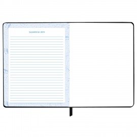 Дневник для музыкальной школы 48л, обложка кожзам твердая, фольга, BRAUBERG, черный КЛАССИКА, 107369