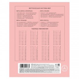 Тетрадь 12л. HATBER Premium, клетка, обл картон, плотная бумага 80г/м, NEWtone Розовы, 12Т5A1_05056