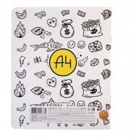 Тетрадь 12л. HATBER клетка, обложка картон, Влад А4 (микс в спайке), 12Т5В1