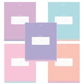 Тетрадь обложка пластик, 18л. клетка, HATBER, PROстиль Для девочек (микс в спайке), 090448, 18Т5В1пл