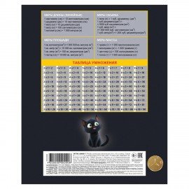 Тетрадь 18 л., HATBER клетка, обложка картон, "Котенок уголек" (микс в спайке), 091435, 18Т5В1