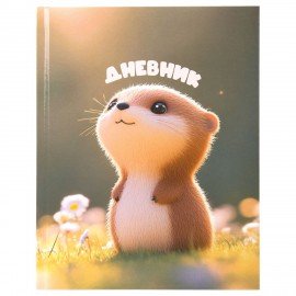 Дневник 1-4 класс 48л, твердый, ЮНЛАНДИЯ, глянцевая ламинация, с подсказом, Хомяк, 107579