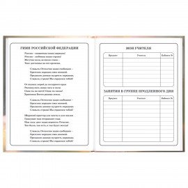 Дневник 1-4 класс 48л, твердый, ЮНЛАНДИЯ, глянцевая ламинация, с подсказом, Хомяк, 107579