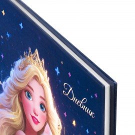 Дневник 1-4 класс 48л, твердый, ЮНЛАНДИЯ, глянцевая ламинация, с подсказом, Принцесса, 107582