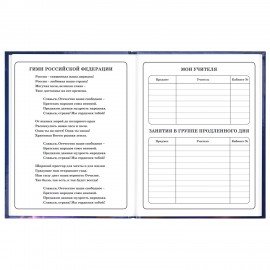 Дневник 1-4 класс 48л, твердый, ЮНЛАНДИЯ, глянцевая ламинация, с подсказом, Принцесса, 107582