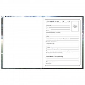 Дневник 1-4 класс 48л, твердый, ЮНЛАНДИЯ, глянцевая ламинация, с подсказом, Футбол, 107583