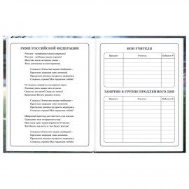 Дневник 1-4 класс 48л, твердый, ЮНЛАНДИЯ, глянцевая ламинация, с подсказом, Футбол, 107583