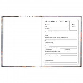 Дневник 1-4 класс 48л, твердый, ЮНЛАНДИЯ, глянцевая ламинация, с подсказом, Авто, 107584