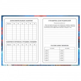 Дневник 1-4 класс 48л, твердый, BRAUBERG, глянцевая ламинация, с подсказом, Футбол, 107585