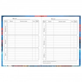 Дневник 1-4 класс 48л, твердый, BRAUBERG, глянцевая ламинация, с подсказом, Футбол, 107585