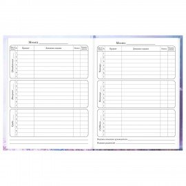 Дневник 1-4 класс 48л, твердый, BRAUBERG, глянцевая ламинация, с подсказом, Princess, 107590