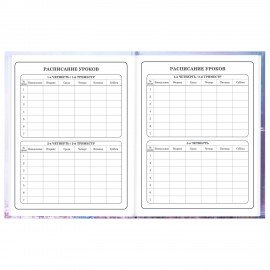 Дневник 1-4 класс 48л, твердый, BRAUBERG, глянцевая ламинация, с подсказом, Princess, 107590