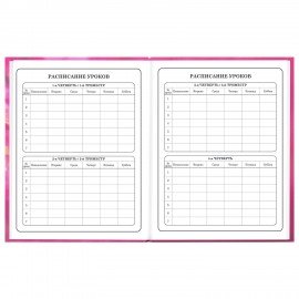 Дневник 1-4 класс 48л, твердый, ЮНЛАНДИЯ, выборочный лак, с подсказом, Панда, 107597