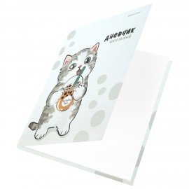 Дневник 1-11 класс 40л, твердый, BRAUBERG, матовая ламинация, Котёнок, 107601
