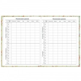 Дневник 1-11 класс 40л, твердый, BRAUBERG, матовая ламинация, Blossom, 107603