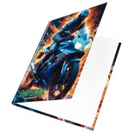 Дневник 1-11 класс 40л, твердый, BRAUBERG, глянцевая ламинация, Мотоцикл, 107605