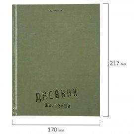 Дневник 1-11 класс 40л, твердый, BRAUBERG, глянцевая ламинация, Однотонный, 107607