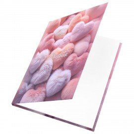 Дневник 5-11 класс 48л, твердый, BRAUBERG, матовая ламинация, с подсказом, Пушистые Сердечки, 107611