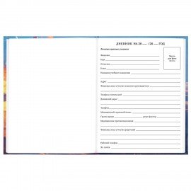 Дневник 5-11 класс 48л, твердый, BRAUBERG, глянцевая ламинация, с подсказом, Футбол, 107613