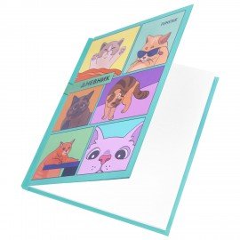 Дневник 5-11 класс 48л, твердый, FUNSTER, выборочный лак, с подсказом, Мемные коты, 107617