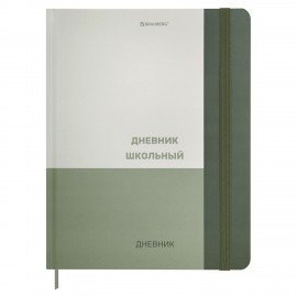 Дневник 1-11 класс 48л, твердый, BRAUBERG, матовая лам., резинка, ляссе, с подсказом, Классик, 107649
