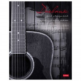 Дневник для музыкальной школы 48л скоба, обложка картон, цв.блок, HATBER, Наедине с м, 48Дмз5В_18615