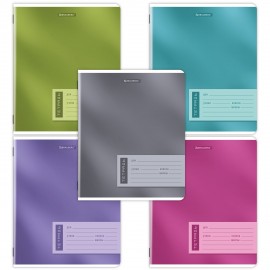 Тетрадь 18л. BRAUBERG клетка, обложка картон, ONE COLOUR, 107783