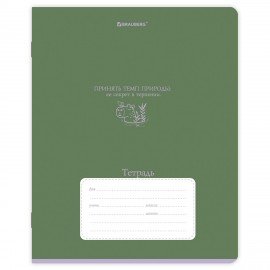 Тетрадь 18л. BRAUBERG линия, обложка картон, PHRASES, 107785
