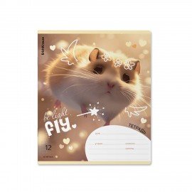 Тетрадь 12л. ErichKrause клетка, обложка картон, Fluffy, (микс в спайке), 63248