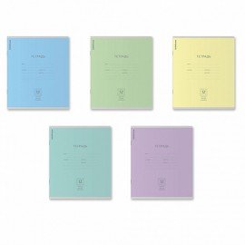 Тетрадь 12л. Erich Krause КЛАССИКА, частая косая линия, ассорти MIX-PACK (микс в спай, 44596
